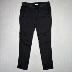 James Perse Estilo Pants Womens 1 Black Standard Jogger Modal Soft Drap Twill
